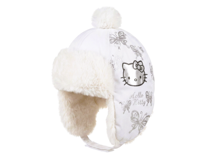 Ušanka Hello Kitty hm 4010 bílá (Velikost 52)