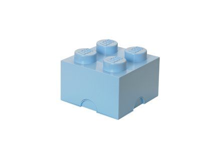 LEGO úložný box 4 - světle modrá