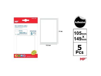 Samolepící etikety 105 x 149 mm 5 ks