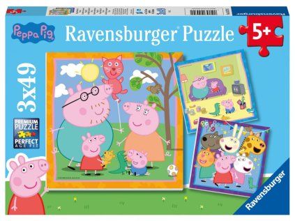 Prasátko Peppa 3x49 dílků