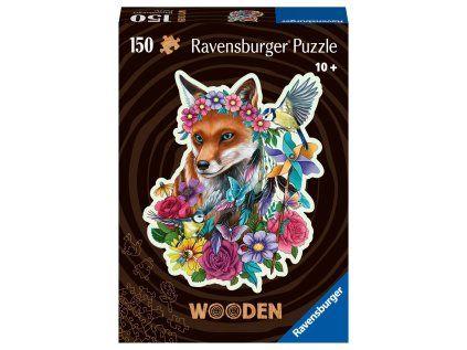 Dřevěné puzzle Barevná liška 150 dílků