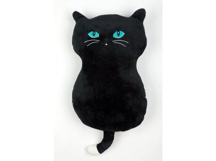KOČKA VELKÉ OČI černá 53 cm