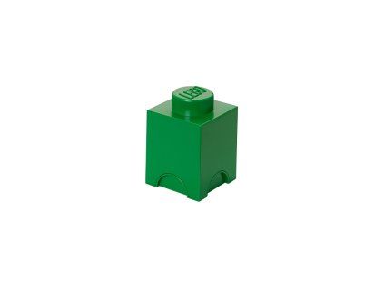 LEGO úložný box 1 - tmavě zelená