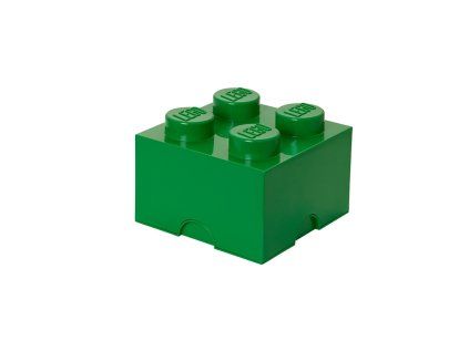 LEGO úložný box 4 - tmavě zelená