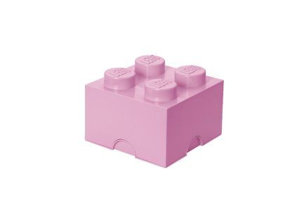 LEGO úložný box 4 - světle růžová