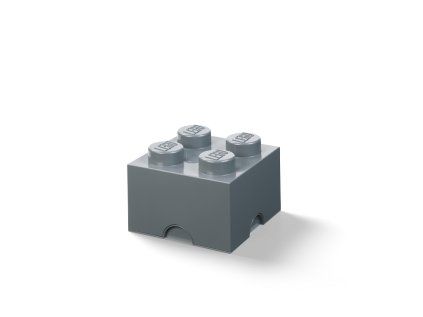 LEGO úložný box 4 - tmavě šedá