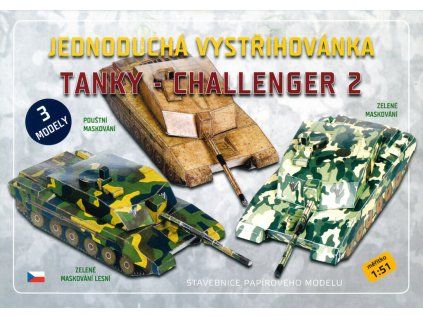 Vystřihovánky - Tanky - Challenger 2