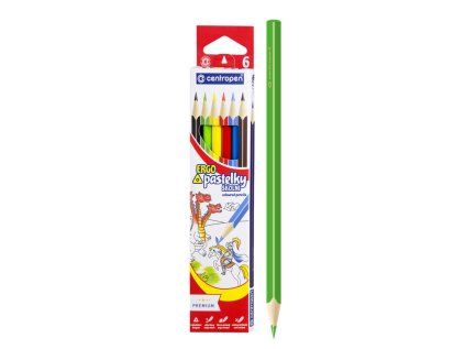 Pastelky CENTROPEN trojhranné 6 barev