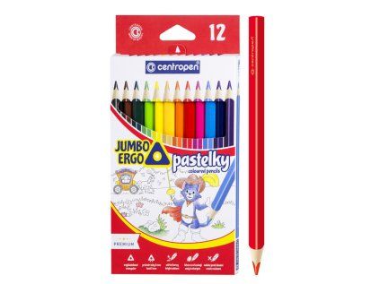 Pastelky CENTROPEN 9522 Jumbo Ergo 12barev
