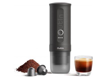 outin nano portable espresso machine space grey