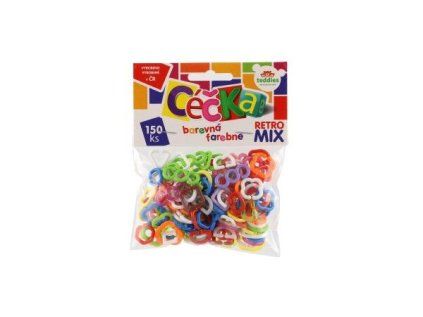 Céčka barevná retro mix 150 ks v sáčku