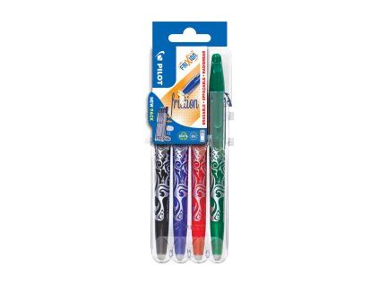 roller gumovaci pilot frixion ball 0 7mm set2go basic sada 4 ks