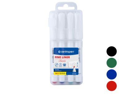 Popisovač CENTROPEN 2811/4 sada 0,3mm liner
