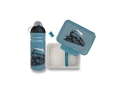 SET zdravá láhev 0,7 + box Parní expres