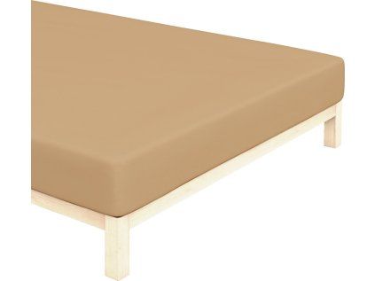 21637 1 jersey prosteradlo svetle hnede bedtex na posteli