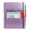Pukka Pad projektový blok Metallic Executive A4, papír 80g,100 listů, fialový, linkovaný