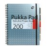 Pukka Pad projektový blok Metallic Executive A4, papír 80g,100 listů, modrý, linkovaný
