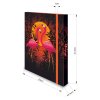 Box na sešity s gumou FLAMINGO 3D design A4 (315x240mm) 130gr/m2