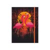 Box na sešity s gumou FLAMINGO 3D design A4 (315x240mm) 130gr/m2