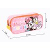 DVOUKOMOROVÝ POUZDROVÝ PENÁL MINNIE Cer 0718 růžovo - meruňkový (Velikost uni)