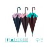 perletti damsky automaticky dazdnik color border tyrkysova obruba 21695