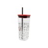 akrylovy pohar s vrchnakom a nerezovou slamkou super mario 540ml 03586