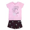 KOMPLET TRIČKO A KRAŤASY FROZEN Cer 8881 růžovo - tm. modrá (Velikost 3)