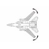 Sluban Model Bricks M38-B0755 Stíhací letoun F-14 Tomcat
