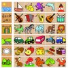 Detoa Dřevěné puzzle Co kam patří