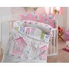 Povlečení do postýlky Mia Růžové