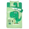 DETEXPOL Bambusové povlečení do postýlky Dino green Bavlna, Bambus, 100/135, 40/60 cm
