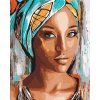 Plátno malířské - malování podle čísel Afričanka