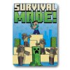FA 512747 fleece deka minecraft survival mode
