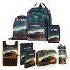 Oxybag Školní set sada 8 ks OXY GO Auto batoh, penál a doplňky 0-23725/08