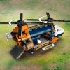 Helikoptéra na průzkum džungle v základním táboře