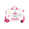 Dětský cestovní kufr na kolečkách / odrážedlo UNICORN White, 34L, 4749864