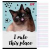 vyr 4895 ZESTAW 4 x Zeszyt A5 LINIA DWUKOLOROWA 32 Kartki w LINIE Kot CATURDAY Kolor wielokolorowy u2
