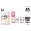 Notes A5 s magnetickým zavíráním 80g / m2 Kočky