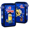 Penál Mimoni Minions modrý 2 zipy vybavený > varianta 08-02-modrá-2016
