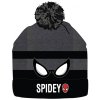 CHLAPECKÁ ZIMNÍ ČEPICE KULICH SPIDERMAN šedá (Velikost 52)