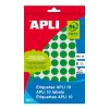 etikety kulate prumer 10 mm rucne popisovatelne barevne apli zelene 1008 etiket