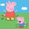 Magický dětský ručník Prasátko Peppa Pig 30x30 cm