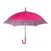 perletti time damsky palicovy dazdnik bordo leopardo cyklamenovy 26255