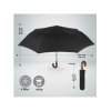 automaticky skladaci dazdnik perletti time nero 26351