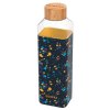 quokka storm sklenena flasa so silikonovym povrchom neo terrazzo 700ml 40028