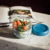 quokka bubble plastova nadoba na jedlo blue peonies 770ml 40134