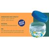 quokka bubble plastova nadoba na jedlo blue peonies 770ml 40134