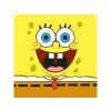 40047 magicky rucnicek sponge bob face 30x30