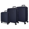 movom wood navy blue sada luxusnych abs cestovnych kufrov 75cm 65cm 55cm 5318464