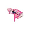 detsky dreveny nabytok 3v1 minnie mouse lavicka box na hracky stolik wd13980